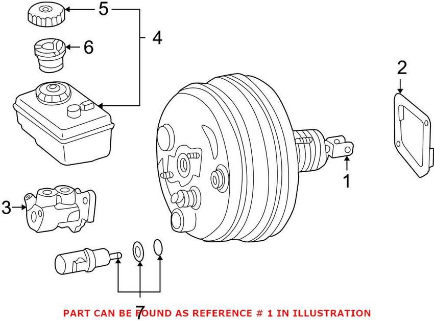 Mercedes Brake Booster 005430553028